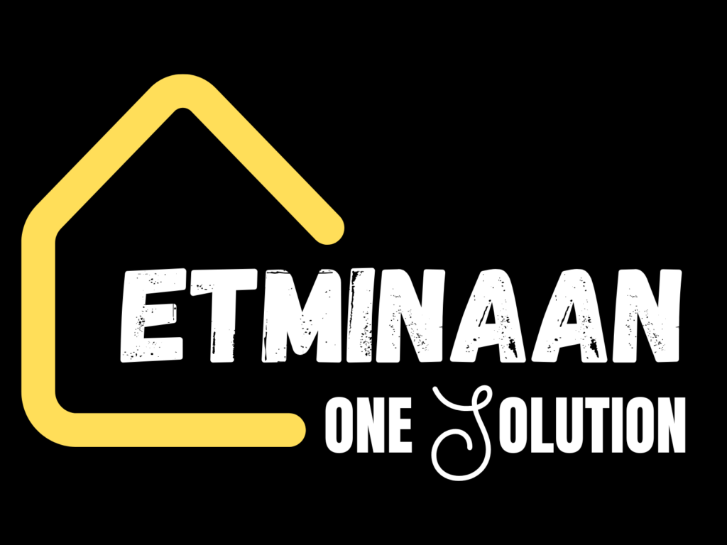 Etminaan Services logo – Karachi’s top-rated home maintenance company.
