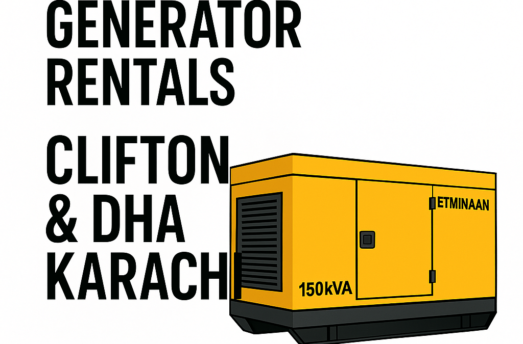 Where to Find Reliable Generator Rentals in Clifton & DHA Karachi