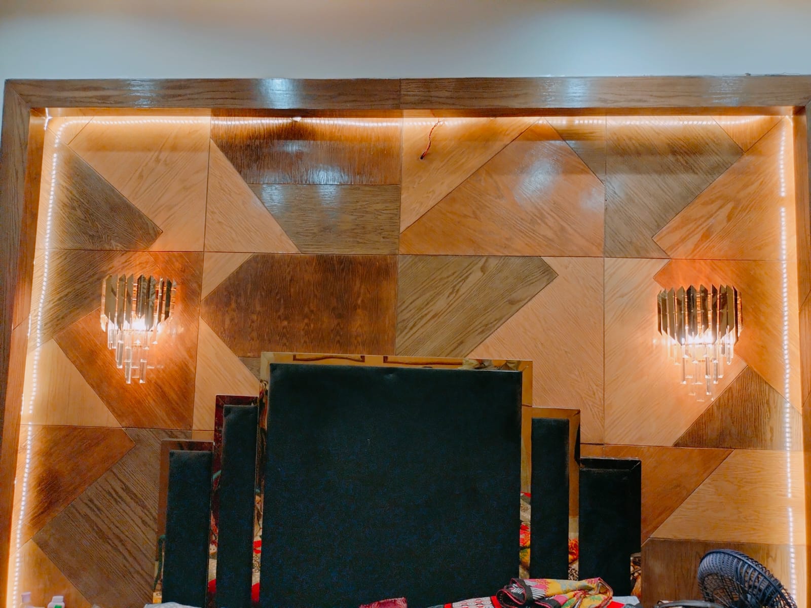 Bed wall Design In 2 Bed flat project 