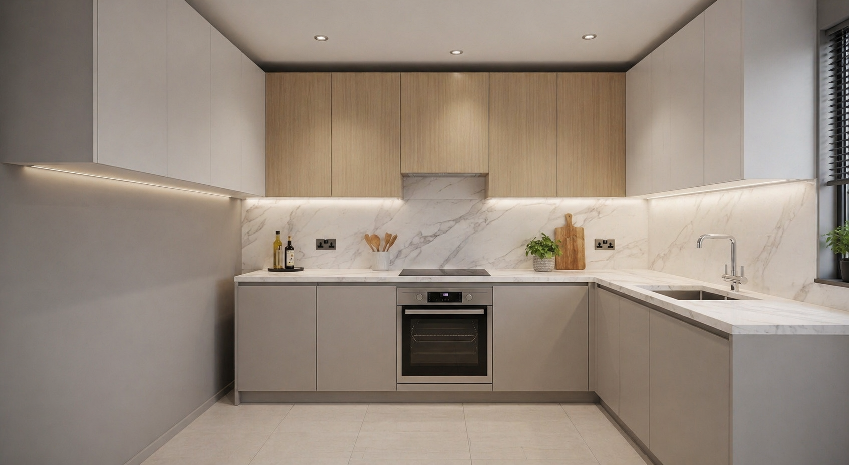 Modern kitchen interior design inspiration featuring custom cabinets and elegant finishes